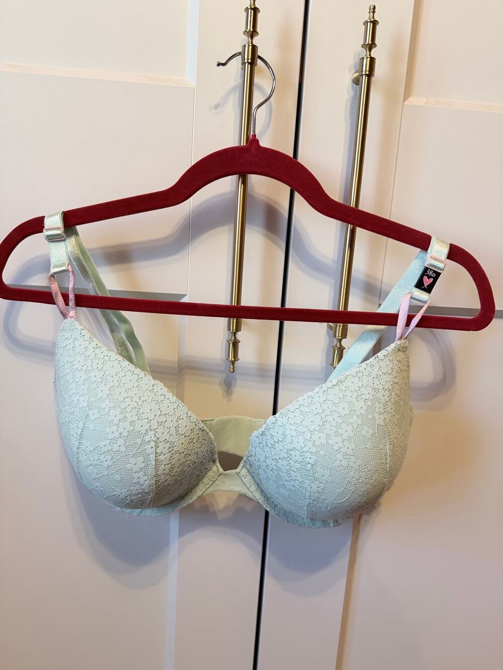 victoria's secret mint blue bra nwt